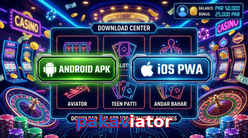 Main screen of Pakaviator download page for PK players
